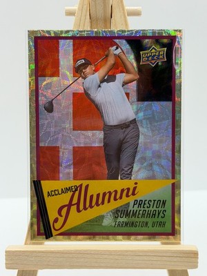 2026 Upper Deck Preston Summerhays Acclaimed Alumni Gold AL-19