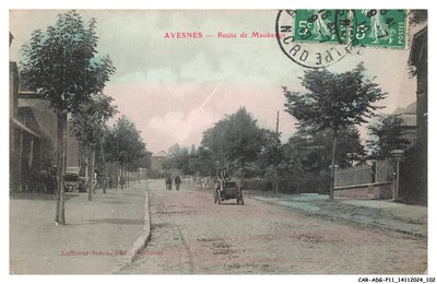 CAR-ADGP11-0661-59 - AVESNES - Route de Mauberge