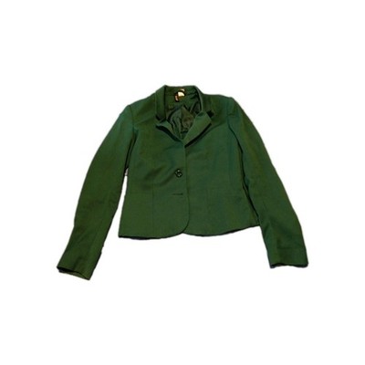 H&M Divided Juniors Hunter Green Polyester Long Sleeve Blazer Size 10