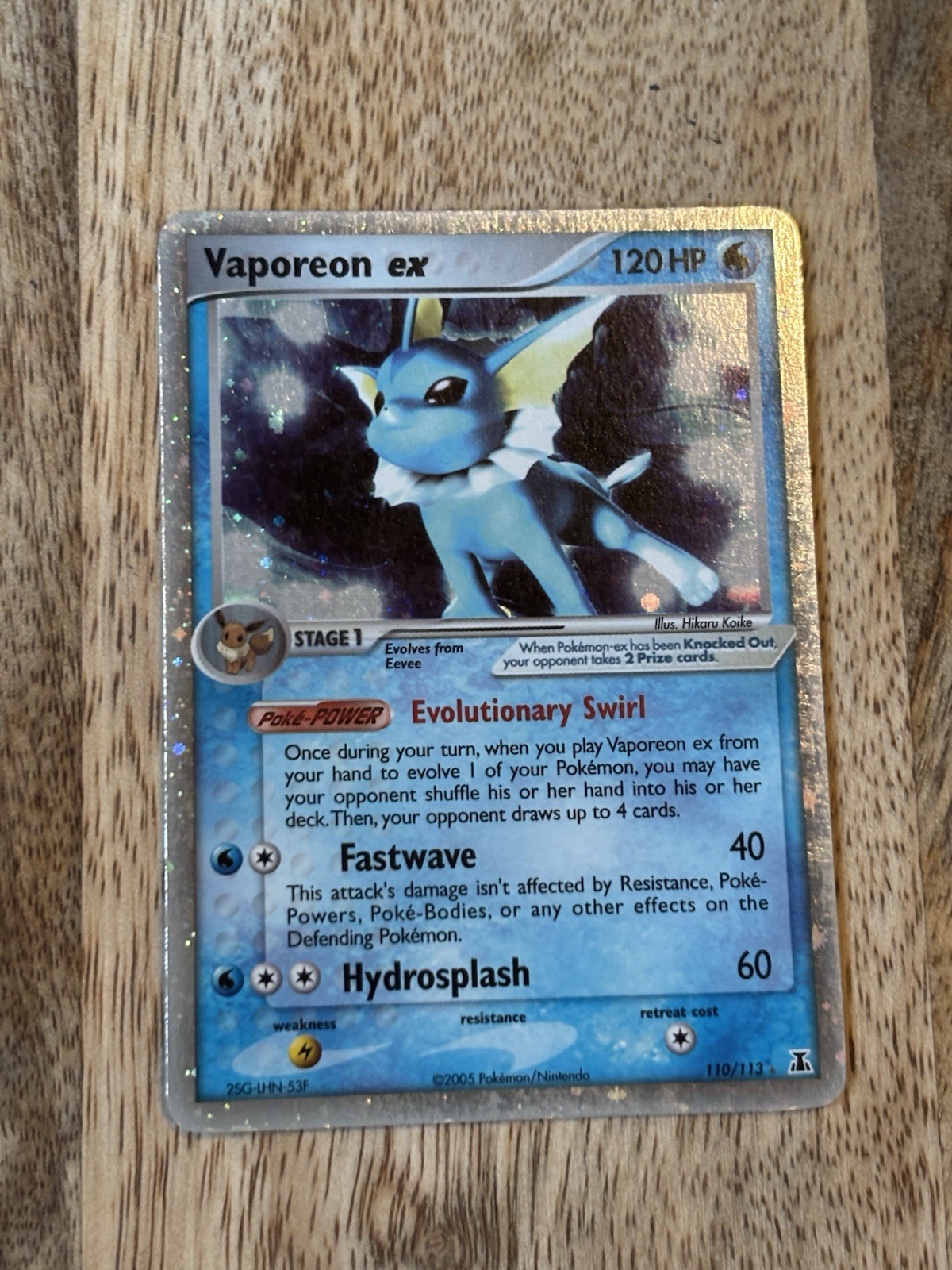  Vaporeon Ex Delta Species NEAR MINT Holo 110/113 Pokemon Card PSA