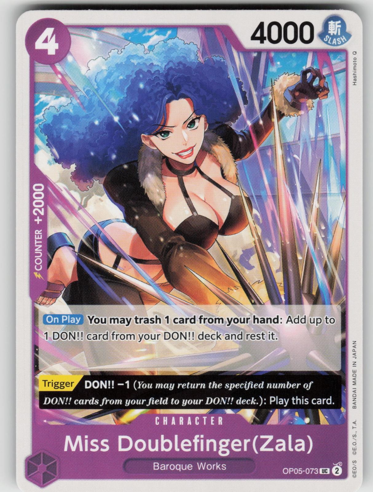 Miss Doublefinger(Zala) OP05-073 Uncommon Awakening of the New Era One Piece NM