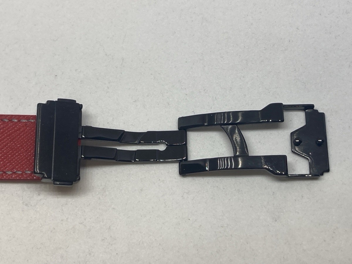 Hublot Big Bang 44mm 25mm x 22mm Red Leather Watch Strap Band Deployant Clasp View 4