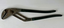 Vintage Diamond Diamalloy 16 ' Grove Joint Pliers HL16OP Made in USA Green Grips