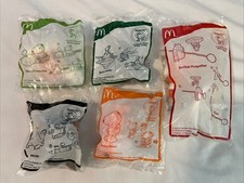 McDonald's Snoopy Peanuts NASA Space Suit 2019 Happy Meal Toy Lot Of 5 NEW Dance