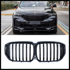 BMW X5 G05 LCI 2023+ Performance Single Line Kidney Grille Grill Gloss Black