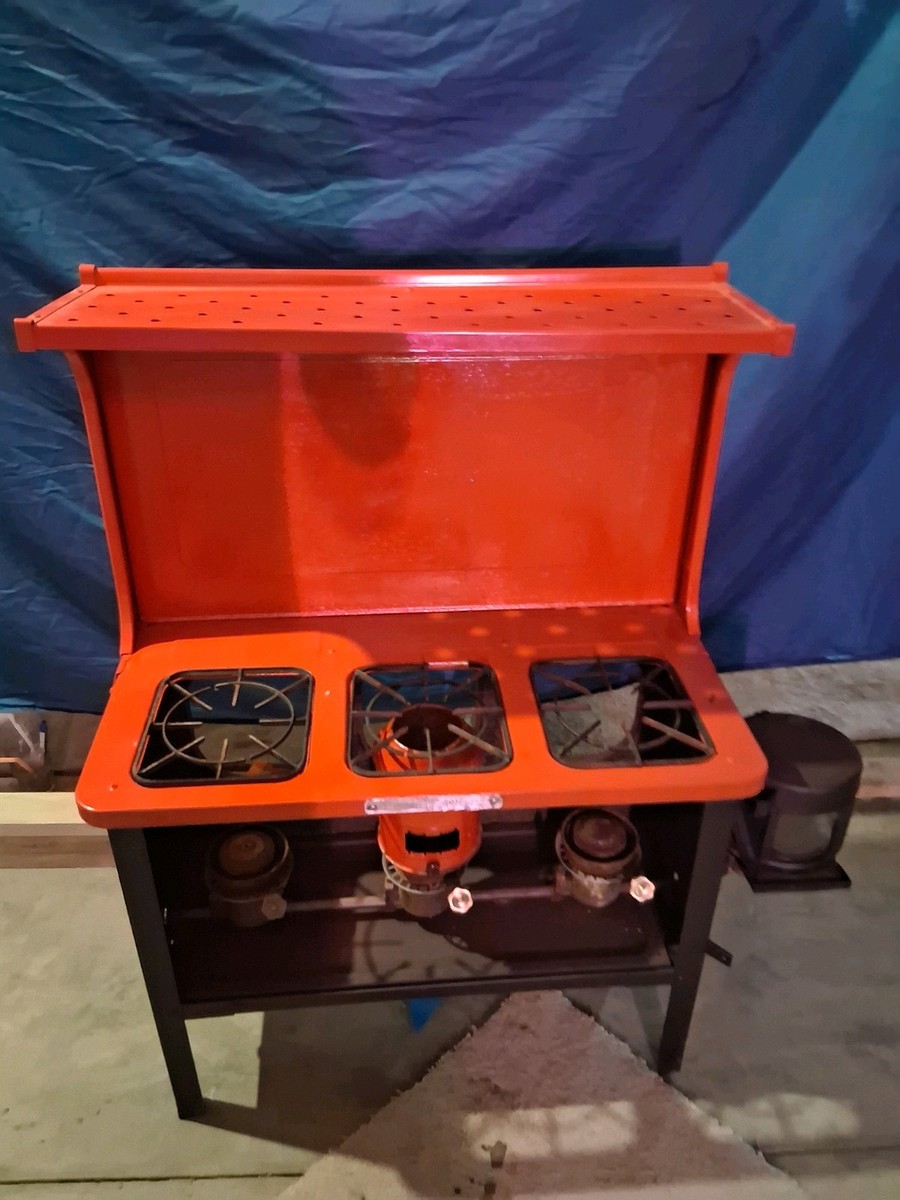 1930s Perfection 3 Burner Model 73 Kerosene Antique Hunting Camp