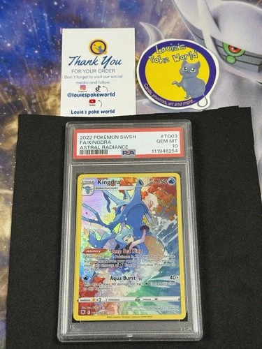 PSA 10 - 2022 Pokemon Astral Radiance KINGDRA Full Art #TG03