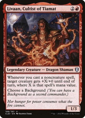 Livaan, Cultist of Tiamat Foil Commander Legends: Battle for Baldur's Gate MTG