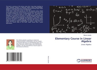 Elementary Course in Linear Algebra Linear Algebra Meena Labade Taschenbuch 2025