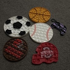 Pop It Fidget Toy Lot 6 Pieces sports/gaming
