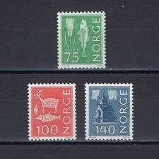 Norwegen/Norway 1973: Landestypische Motive **/MNH; Mi.-Nr. 655-57