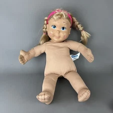 Vintage 80s My Buddy Kid Sister Doll Playskool Blonde Hair Blue Eyes No Clothes