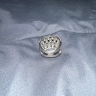 Silver Clear Simulated Crystal Rhinestone Cluster Cocktail Ring Size 8 — photo 2