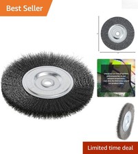 Fine Crimped Wire Brush for Bench Grinders - 6-Inch, 1/2-5/8 Arbor Compatibility