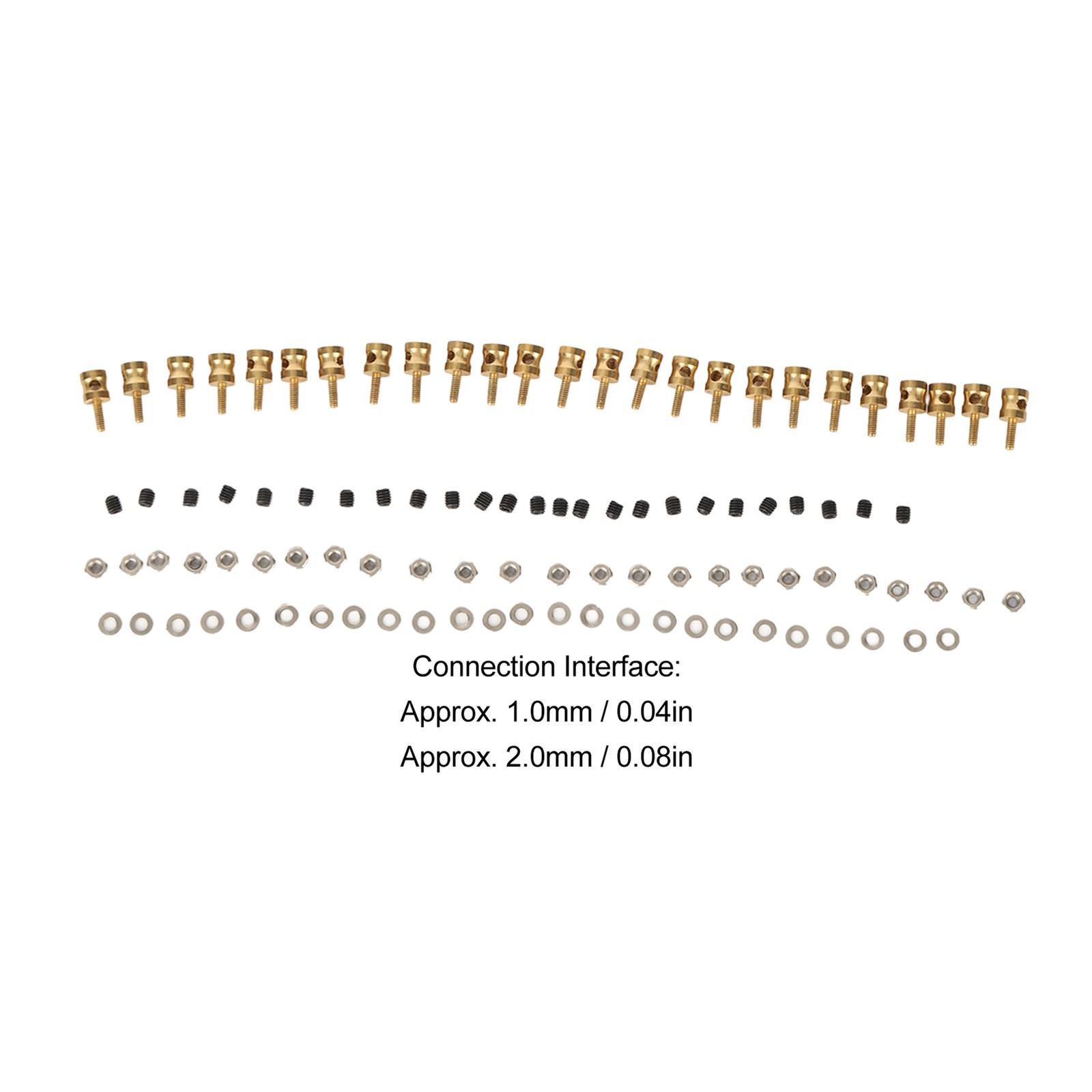 Pushrod Linkage Stopper Quick Adjuster RC Push Rod Connector With Screws Nuts