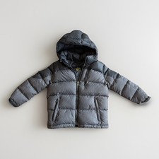 Polo Ralph Lauren Kids Hooded Puffer Down Jacket Coat Black Size 6