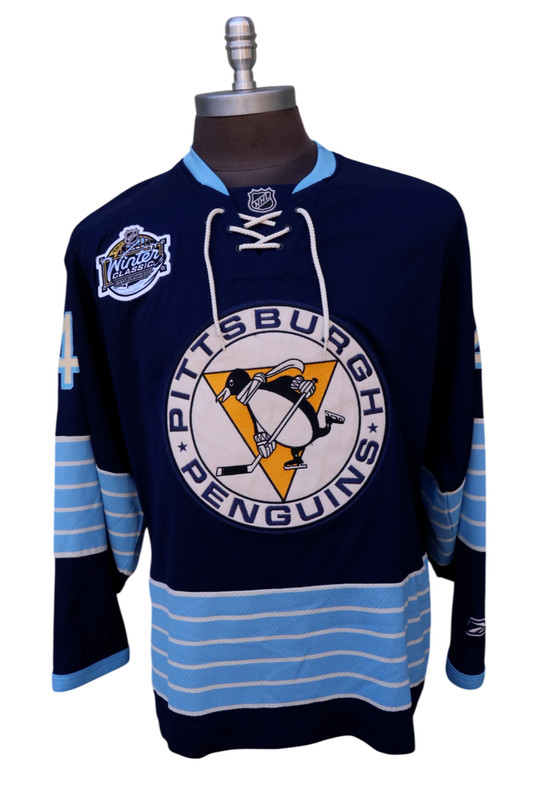 Reebok Pittsburgh Penguins 2011 Winter Classic Jersey Blue Stitched #24 Cooke M