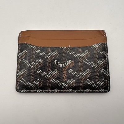 Goyard Saint Sulpice Men's Card Holder Yellow Wallet Pre-Owned Authentic