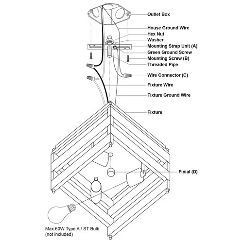 Vaxcel Lighting C0265 Ravenswood 3 Light 13"W Flush Mount Square - Matte Black / - Picture 3 of 12