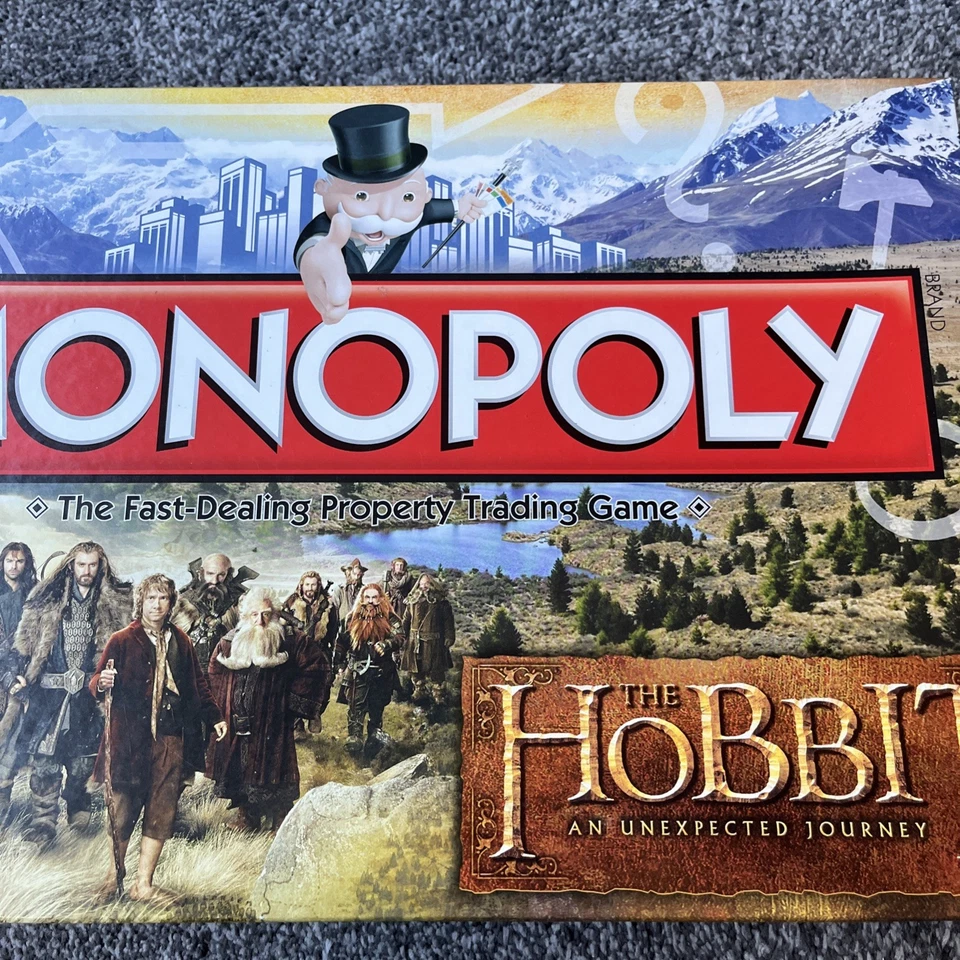 Rare Monopoly The Hobbit An Unexpected Journey Board Game LOTR Edition Free P&P - Image 4 of 4