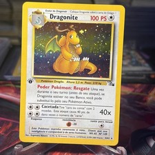 Dragonite 4/62 Rara Fossil Holo 1° Edizione Pokemon BELLA CARTA!