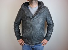 GIACCA ECOPELLE UOMO XL GRIGIA IMBOTTITA GRIGIA Y.TWO JEANS 1883 USATO