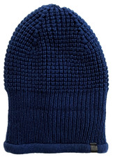 IGLOOS Dark Blue Ribbed Knit Beanie Hat Unisex  ONE SIZE 