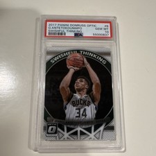 Panini Donruss Optic Swishful Thinking Giannis Antetokounmpo #6 PSA 10 2017-18
