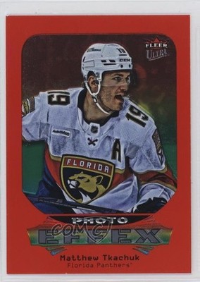 2024 Upper Deck Fleer Ultra Photo Effex Red 88/99 Matthew Tkachuk #PE20OF30 00d2