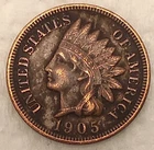 1905 Indian Cent Penny 1C - VF - #14540