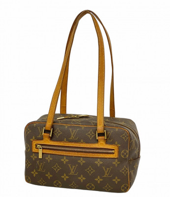 Louis Vuitton Cite MM Monogram Canvas Shoulder Bag Authentic M51182 Brown Japan