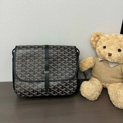 Goyard Pre-Owned Authentic Messenger Bag Black Free Tracked Shipping