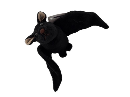 Cuddly Toy Bat Flight Animal Stuffed Toy 9 3/8in Sweet Cute Black - Picture 1 of 5