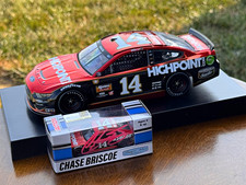 Chase Briscoe 14 HighPoint Diecast Set   1:24 Color Chrome  Autographed 1:64