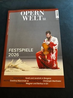 Opernwelt Zeitschrift Magazin Klassik 09/10/ 2026