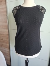 Damen Sommer Top Schwarz Gr. M Ärmellos Top ...