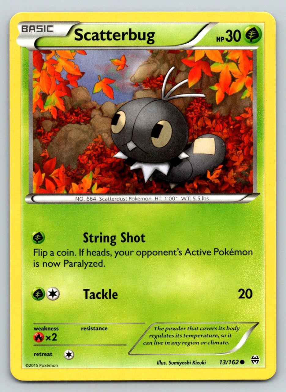 SCATTERBUG 13/162 C BREAKTHROUGH POKEMON LP KIZUKI