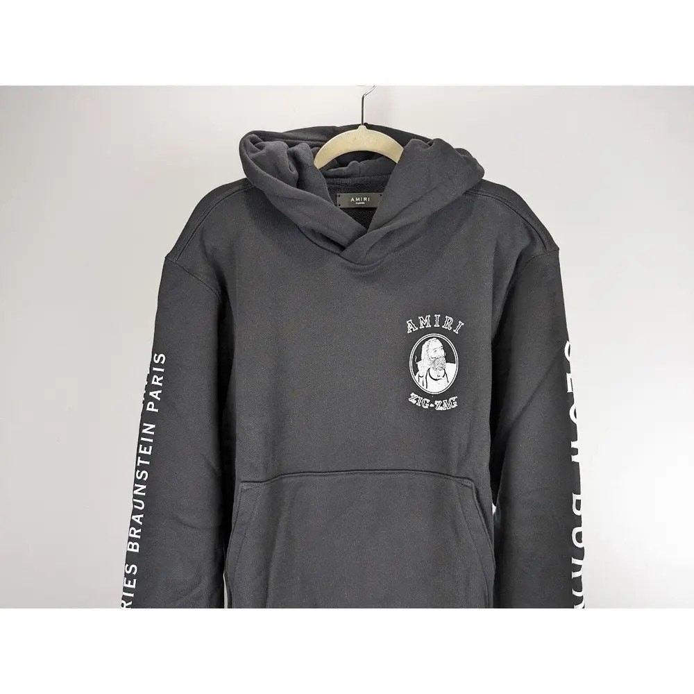 Amiri Amiri x Zig Zag Hoodie in Black BNWT S image 5