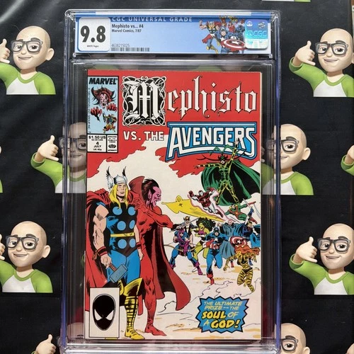 Mephisto vs... #4~CGC 9.8~Custom AVENGERS Label~🔥HIGHEST GRADE🔥TOP POP🔥