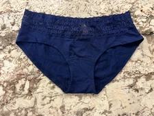 NWT True Vintage Victoria's Secret Logo Lace Waist Low Rise Hiphugger Panties S