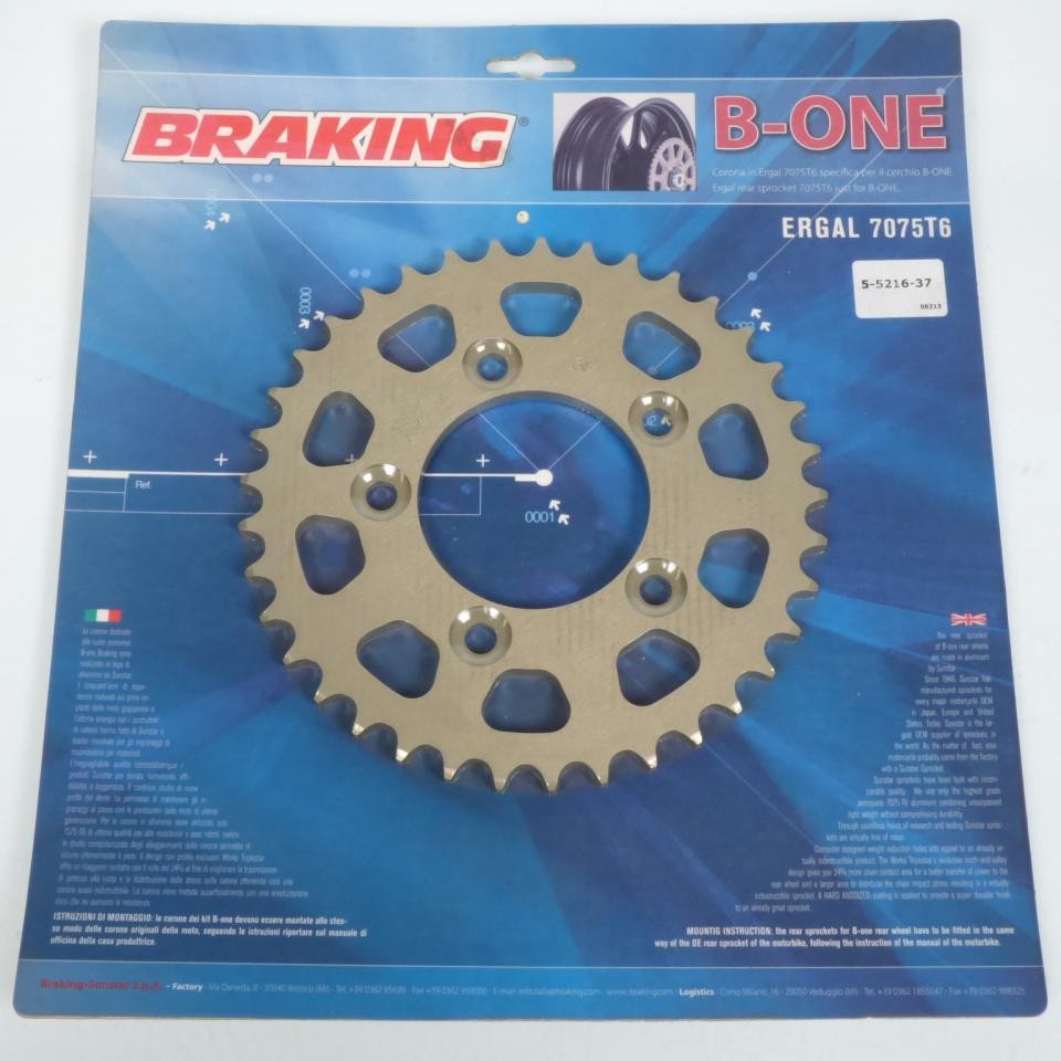 Couronne Sunstar 37 dents pour moto Honda CBR 1000 RR 2004-2013