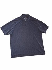 Tommy Bahama Men  s Polo Shirt Casual Golf Tencel Blend Gray Large C60