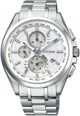 【即購入可／美品】CITIZEN ATESSA AT8040-59E CITIZEN AT8040-57A Wristwatch ATTESA Eco-Drive Solar World 4 Area