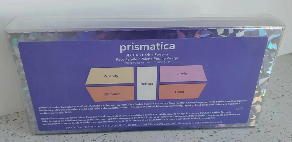 BECCA x Barbie Ferreira PRISMATICA FULL FACE PALETTE-Eyes, Highlight, Blush BN - Image 4 of 4