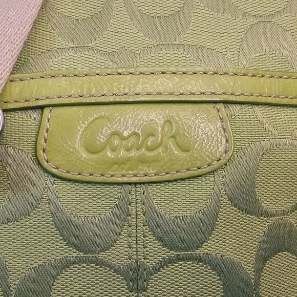 Vintage Coach Lime Green Swingpack Messenger Crossbody Bag eBay