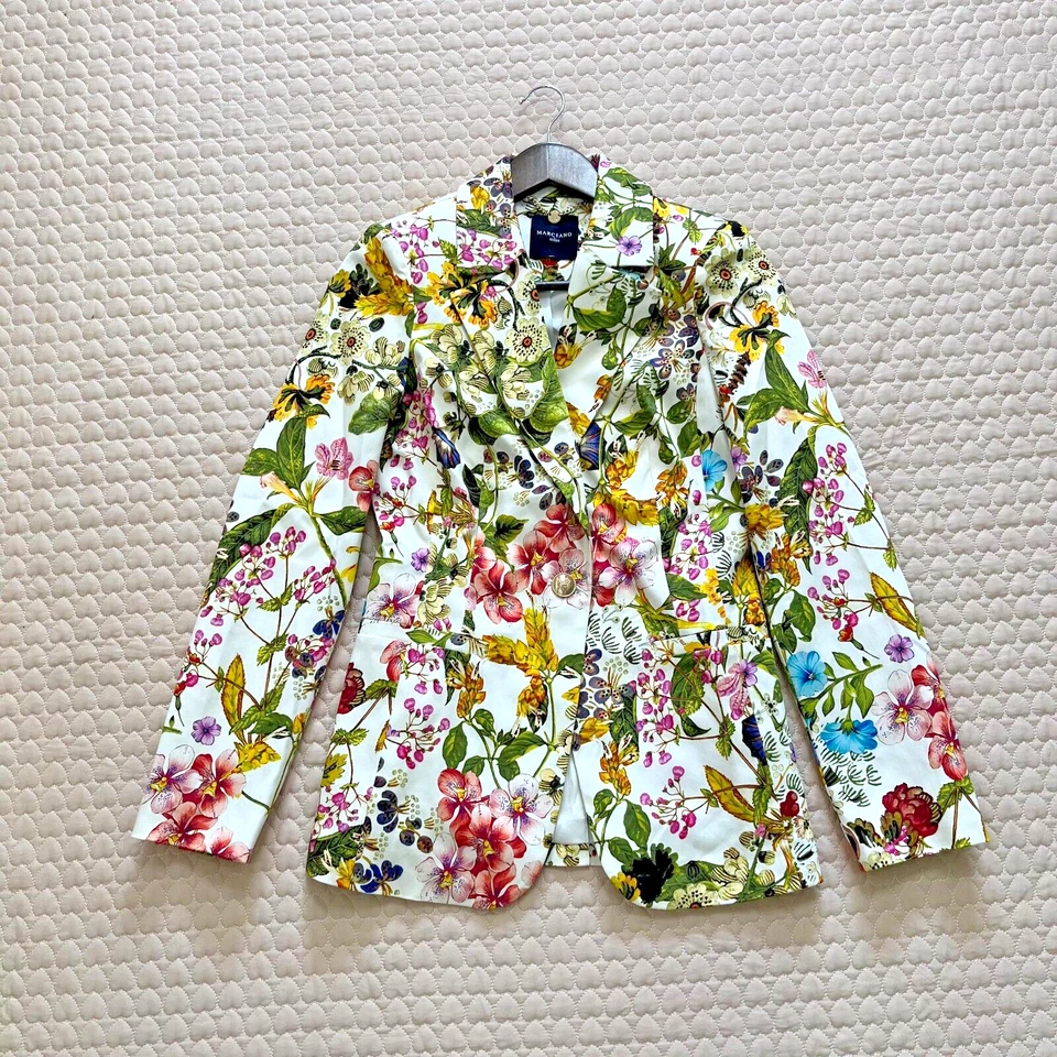 NWOT Marciano by Guess Womens Botanical Garden Blazer Jacket Size 6 Floral - Image 2 of 4