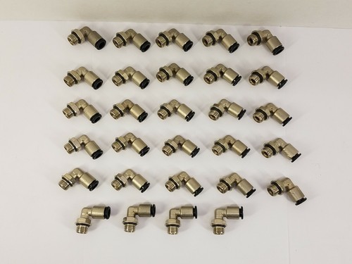 (29) Swivel Elbow Push-In L Fitting - (G1/4 Threaded, 8mm/5/16) - QSL-G1/4-8 - Picture 2 of 10