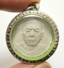 LP TIM DISCIPLE MADE 1994 LAHANRAI THAI MAGIC POWDER AMULET PENDANT LUCKY CHARM