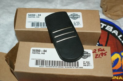 NEW OEM Genuine Harley Davidson Foot Peg pads (pair) U GET 2 pads