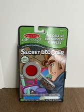 New Melissa  Doug Secret Decoder Game Book The Case of the Slippery Flippers